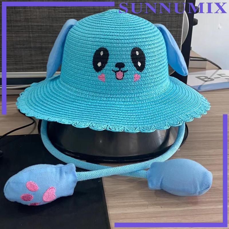 Mũ Panama Đi Biển Gấp Gọn Tiện Lợi Dành Cho Bé 3-10 Tuổi