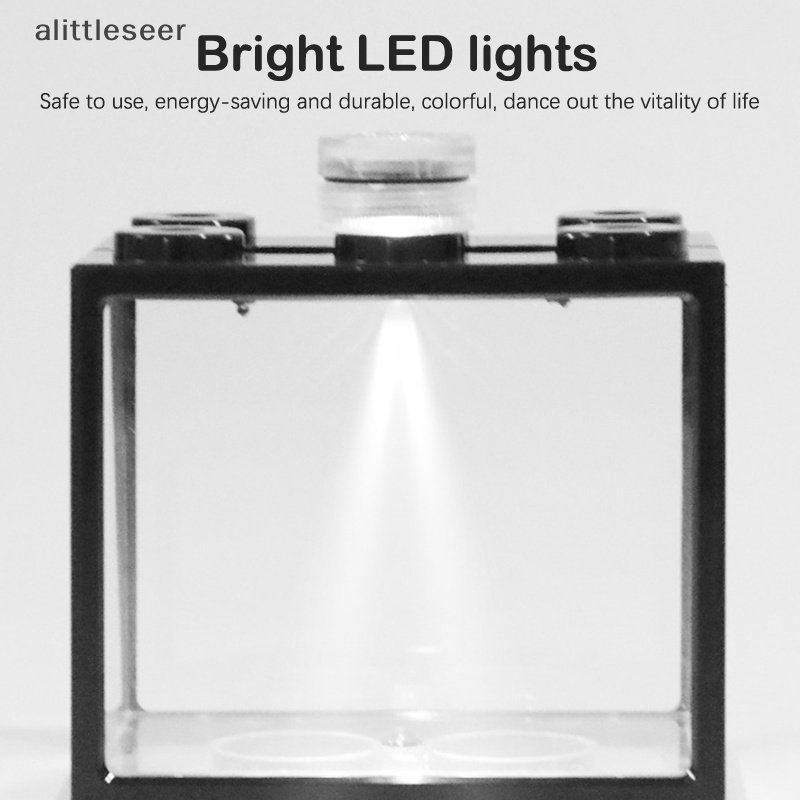 Bể Cá Mini Có Đèn LED Xếp Chồng Độc Đáo Trang Trí Nhà Cửa / Văn Phòng