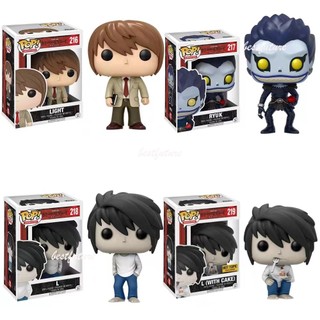 Funko pop mô hình đồ chơi nhân vật death note l 218 219 pyuk 217 light 216