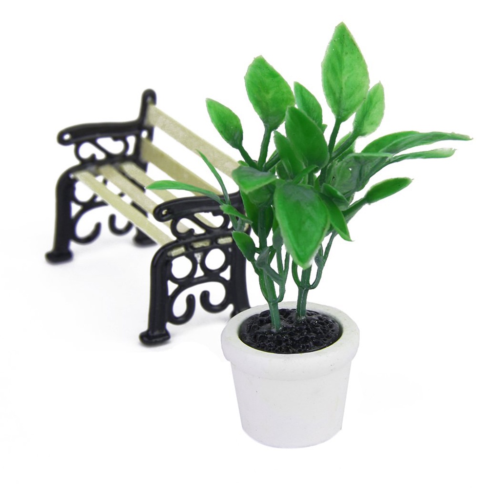 Mô Hình Cây Xanh Trang Trí Nhà Búp Bê Tỉ Lệ 1: 12