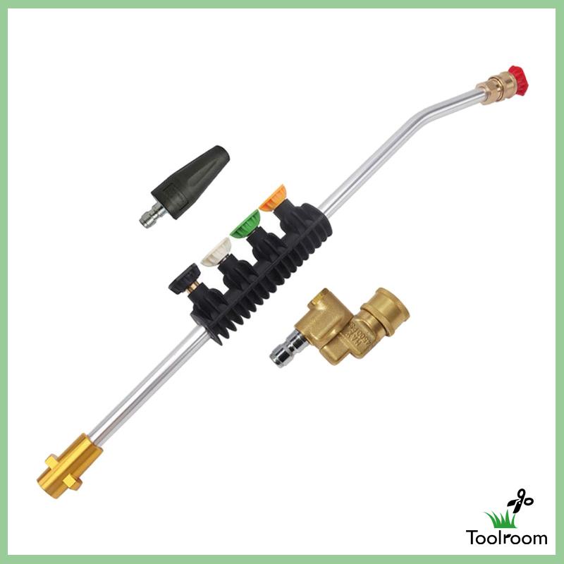 Bộ Vòi Phun Áp Suất Lớn 2600 PSI Kèm 5 Đầu Nối Dài Thay Thế Chuyên Dụng Cho Máy Rửa Xe K Series