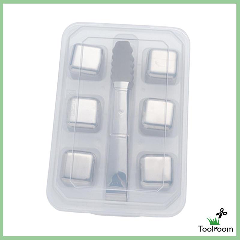 Khuôn Làm Đá Viên Bằng Thép Không Gỉ 2.5cm Có Thể Tái Sử Dụng