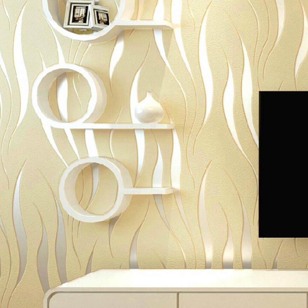 1 Cuộn Giấy Dán Tường 3D Hấp Thụ Âm Thanh Chống Bụi Bẩn Tiện Dụng