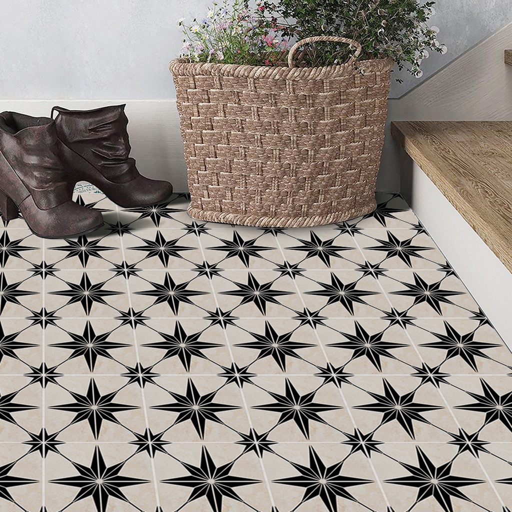 Miếng Dán Sàn Nhà Bằng Vinyl Mặt Nhám Chống Thấm Nước Phong Cách Cổ Điển Độc Đáo Trang Trí Nhà Cửa