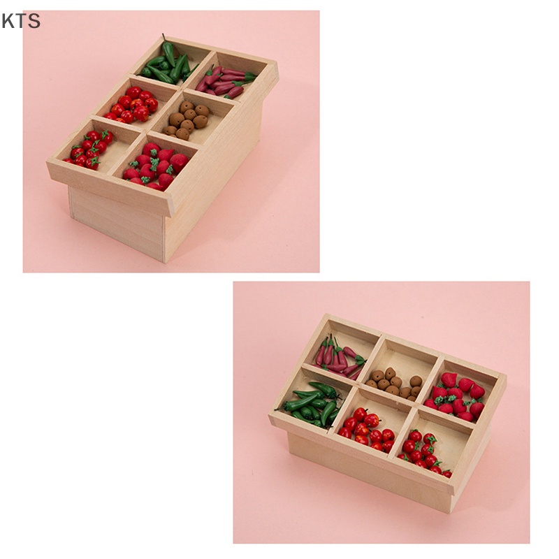 Mô Hình Kệ Đựng Trái Cây mini Tỉ Lệ 1: 12 Trang Trí Nhà Búp Bê