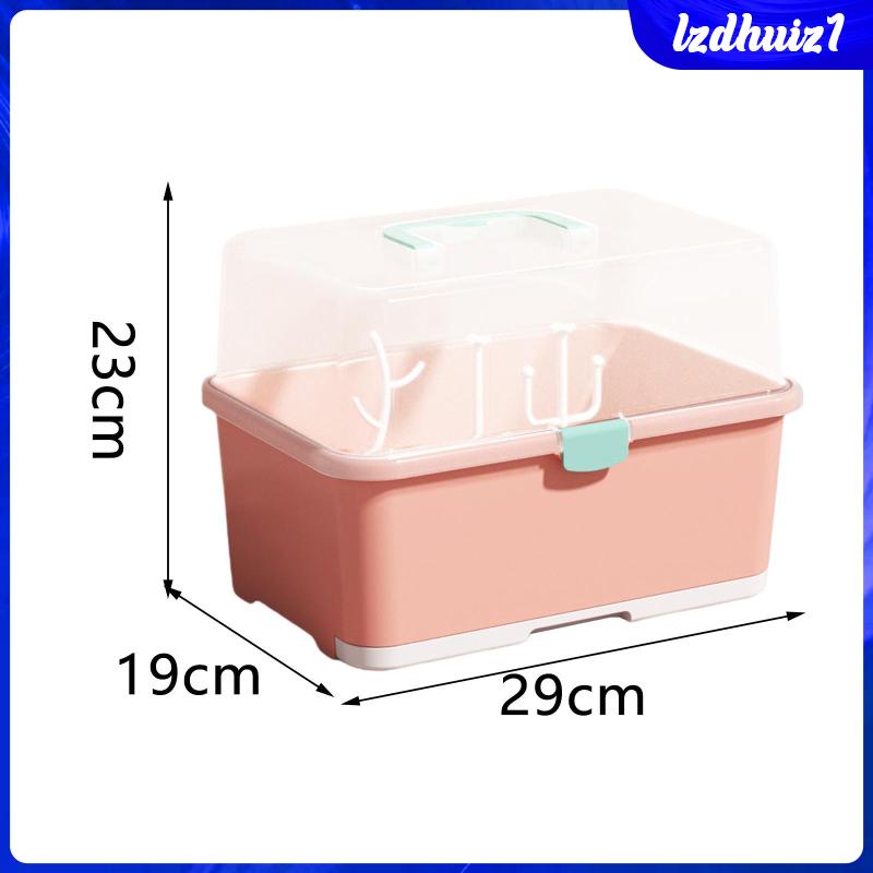 Giá Phơi Khô Bình Sữa Em Bé Dung Tích Lớn Chống Bụi Bẩn Tiện Dụng Mang Theo Du Lịch