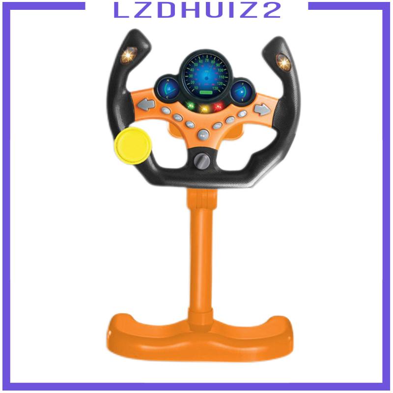 Đồ Chơi Vô Lăng Xe Hơi Mô Phỏng Đa Chức Năng Có Nhạc Tương Tác Giáo Dục Cho Bé