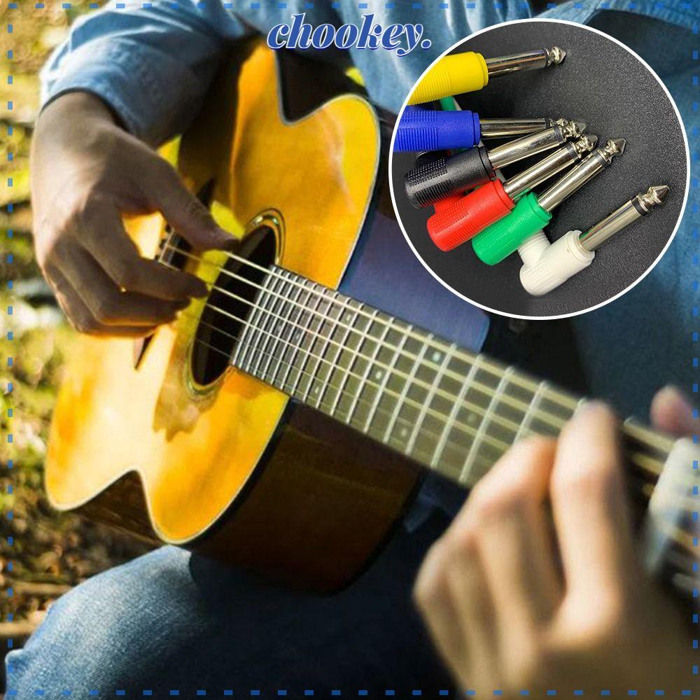 CHOOKEY Set 6 Dây Cáp Âm Thanh Góc Phải Cách Âm Nhiều Màu Sắc