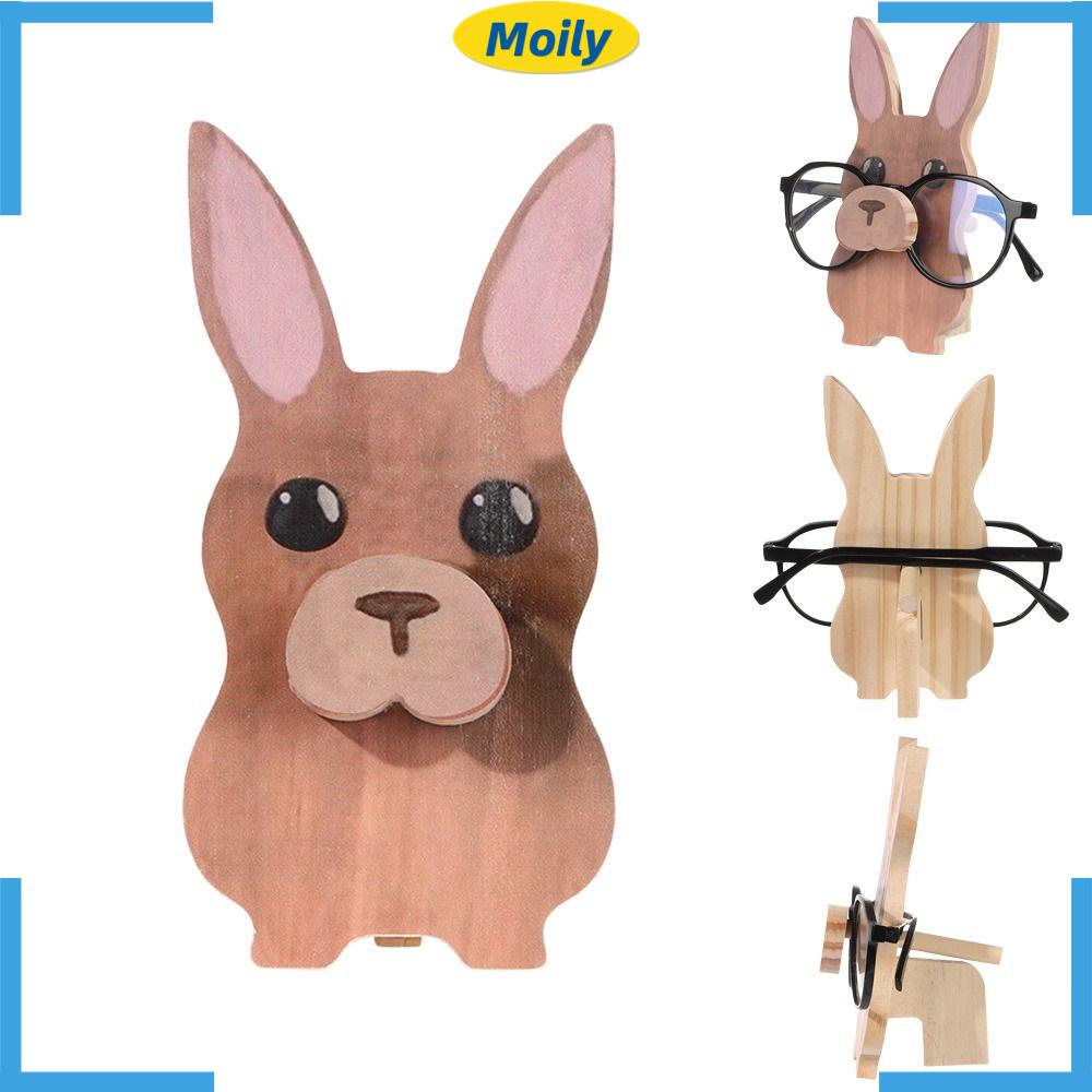 MOILYVN Giá Đỡ Trưng Bày Mắt Kính Bằng Gỗ Hình Động Vật Độc Đáo