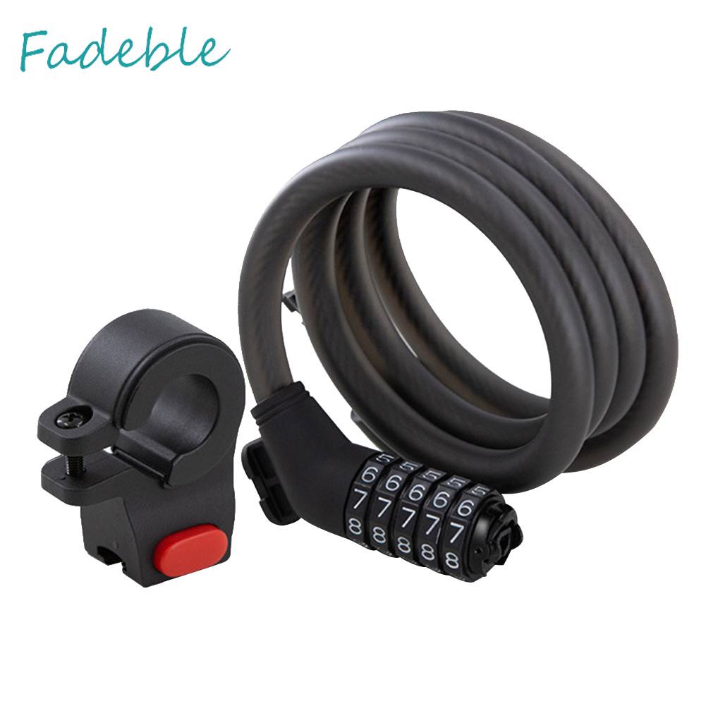 Bộ Ổ Khóa Và Dây Thép Cho Xe Scooter M365 / Pro2 / Ninebot ES2 / F30