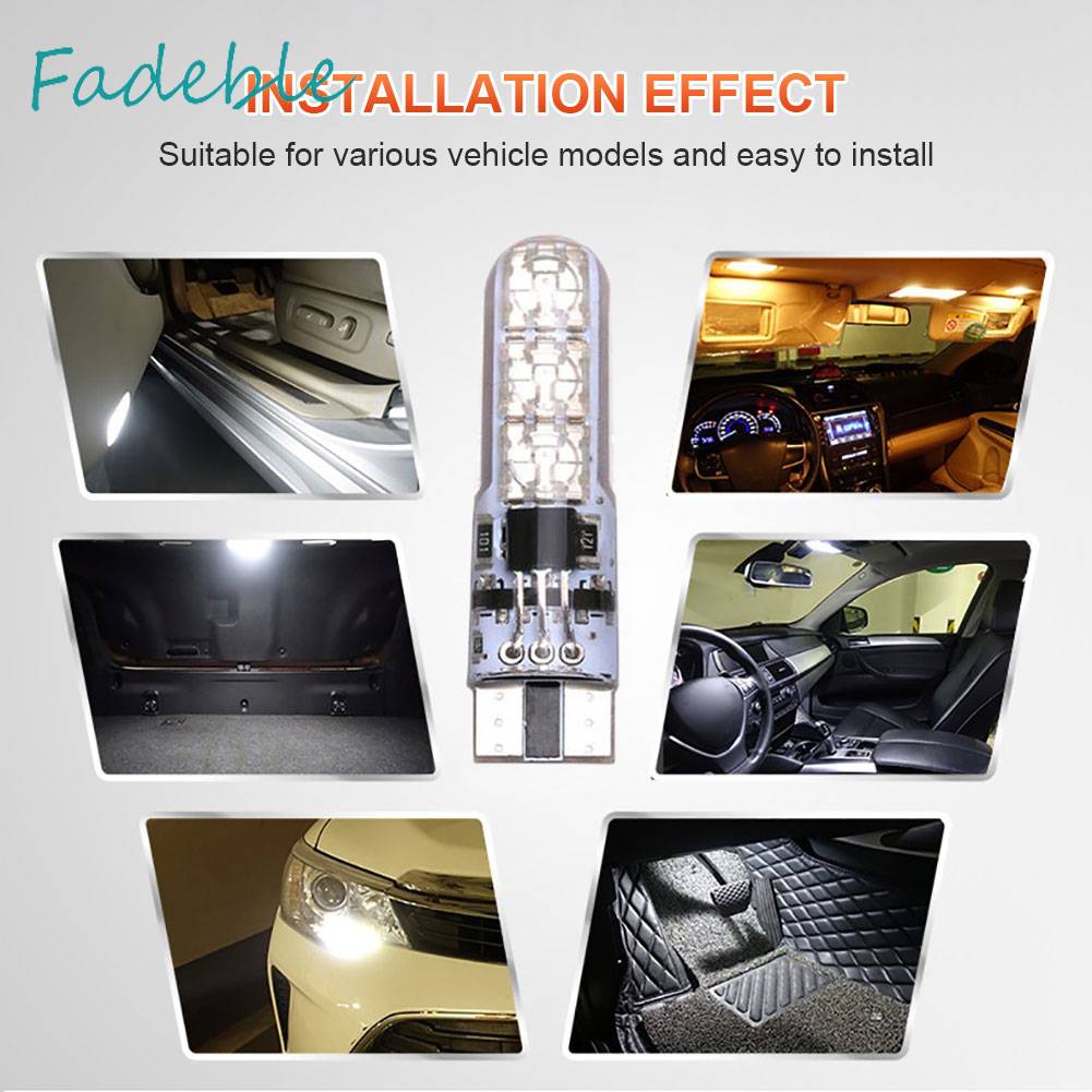 Bộ 2 Đèn LED T10 RGB Kèm Điều Khiển Từ Xa Cho Xe Hơi