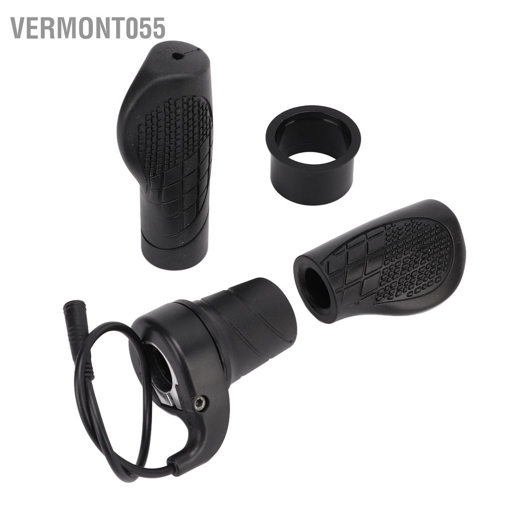 Vermont055 Tay nắm xe đạp Cao su nonslip Chống sốc mài mòn cầm điện