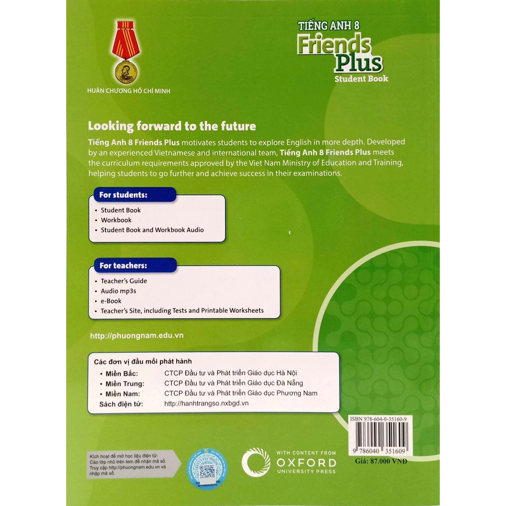 Sách Tiếng Anh 8 Friends Plus - Student Book