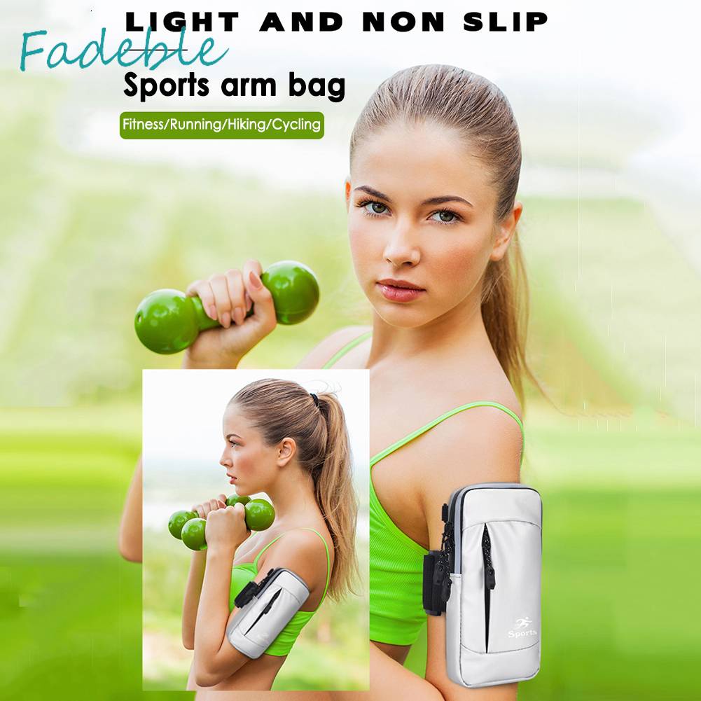 Túi Đeo Cánh Tay Bằng Da PU Co Giãn Chống Nước Chống Trộm Có Thể Điều Chỉnh