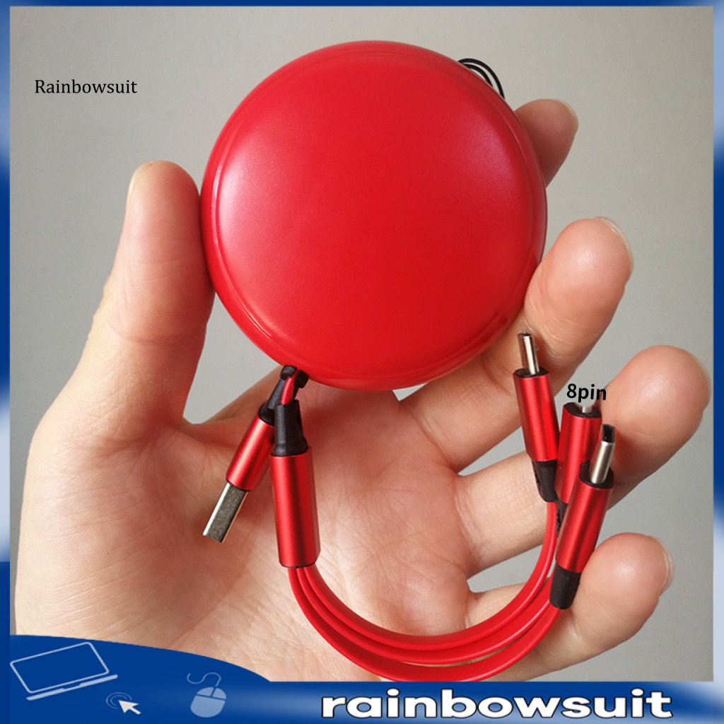 Dây Cáp Sạc 8Pin Micro USB Type-C Thông Dụng Có Thể Điều Chỉnh Cho Điện Thoại Trên Xe Hơi