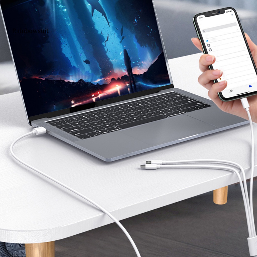 Dây Cáp Sạc 3 Trong 1 8Pin Type-C Micro USB Dài 1m An Toàn Cho iPhone