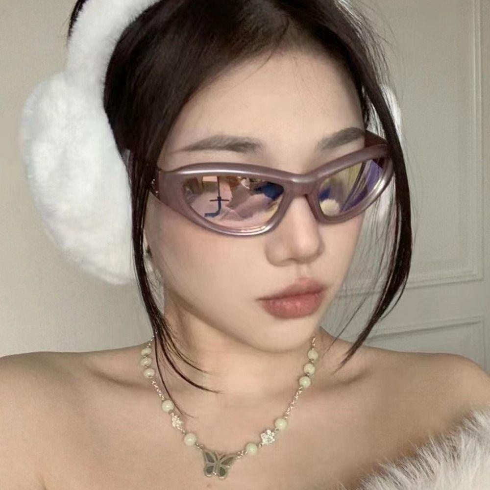 ANEMONE Kính Mát Mắt Mèo Chống Tia UV Y2K Phong Cách Punk Cổ Điển Cho Nữ