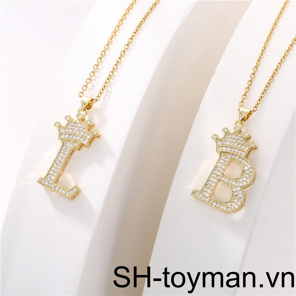CREST Dây Chuyền Mặt Chữ Cái A Đến Z Thời Trang Dành Cho Nữ