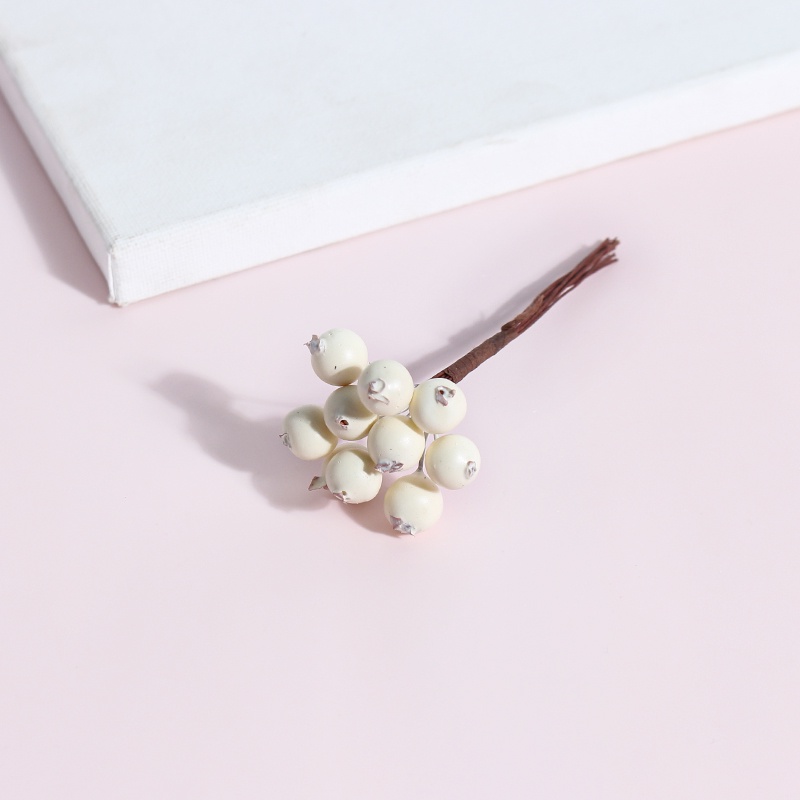 Bó Hoa Giả Mini Màu Trắng Dùng Trang Trí Nhà Cửa / Tiệc Cưới DIY