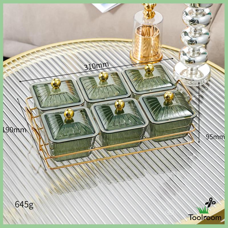 Khay Phục Vụ Thức Ăn Tráng Miệng / Bánh Cupcake Chia Ngăn Kèm Giá Đỡ Trang Trí Thanh Lịch