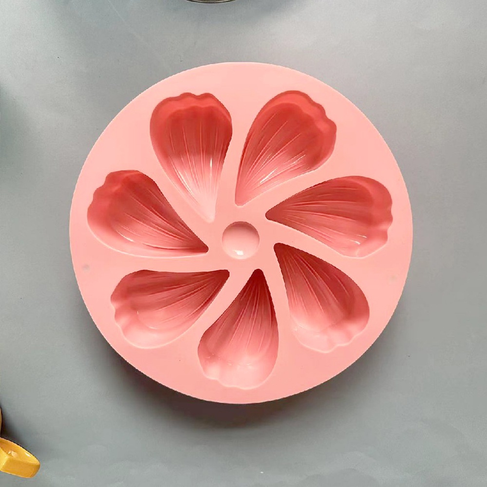 Khuôn Silicone Làm Bánh Hình Cánh Hoa 7 Ô