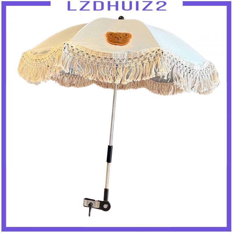 Dù Che Nắng Dạng Đẩy Kèm Kẹp Tùy Chỉnh Tiện Dụng Cho Bé Tập Đi