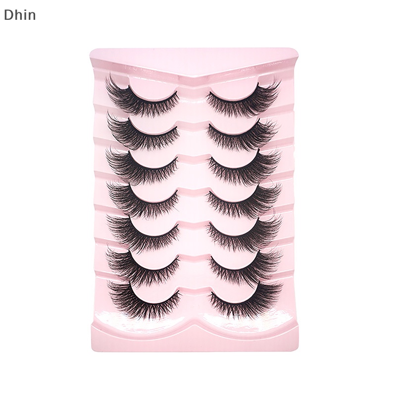 Bộ 7 Cặp Lông Mi Giả 3D Cong Dày Tự Nhiên