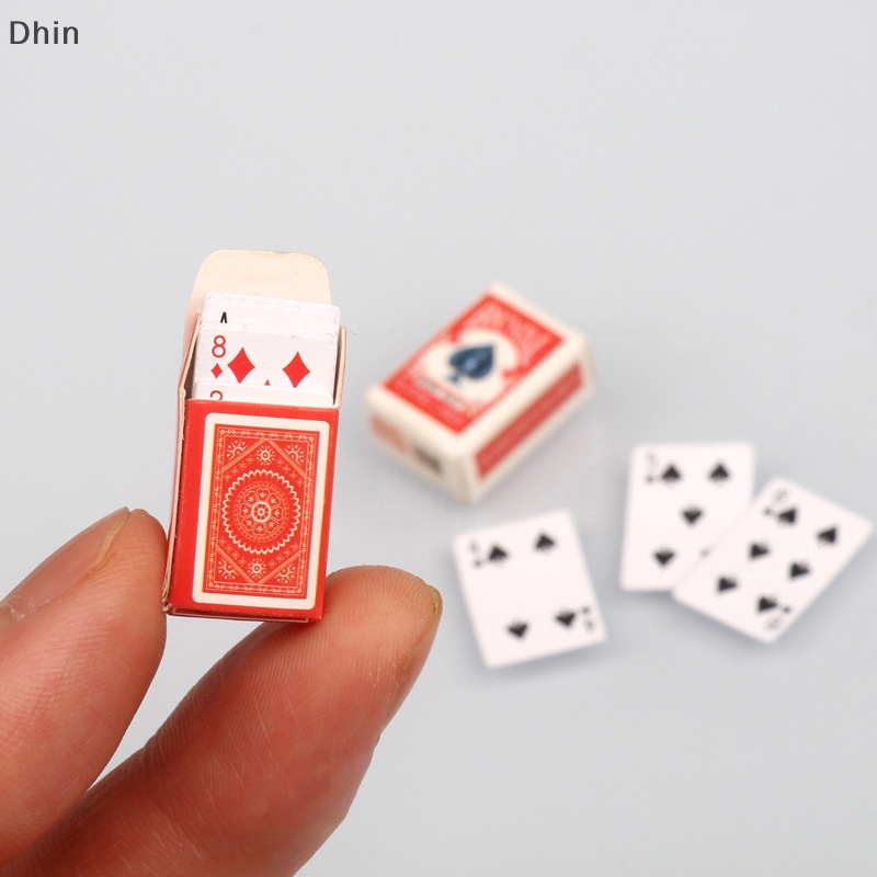 1 Bộ Bài Poker Mini Dễ Thương 1: 12 Cho Nhà Búp Bê