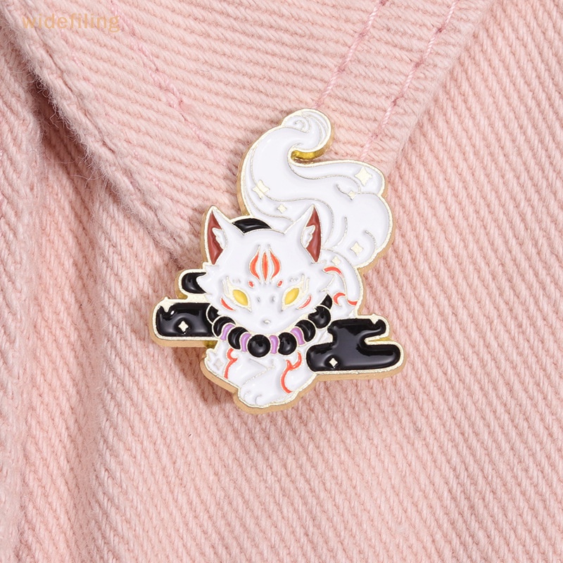 Trâm Cài Áo Hình Chú Cáo Hoạt Hình Bản Rộng Dành Cho Nữ