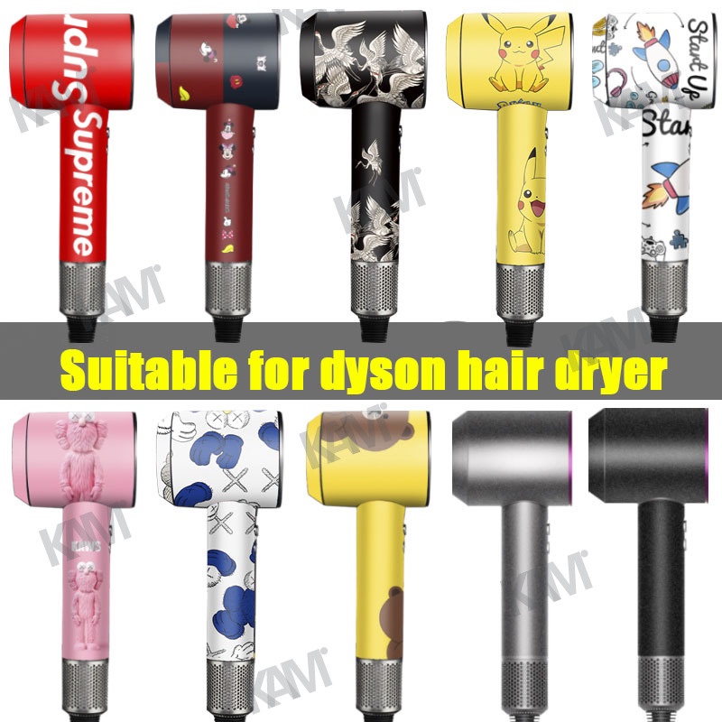 Phim Dán Bảo Vệ Máy Sấy Tóc Dyson Không Keo Dán Họa Tiết Hoạt Hình Dễ Thương