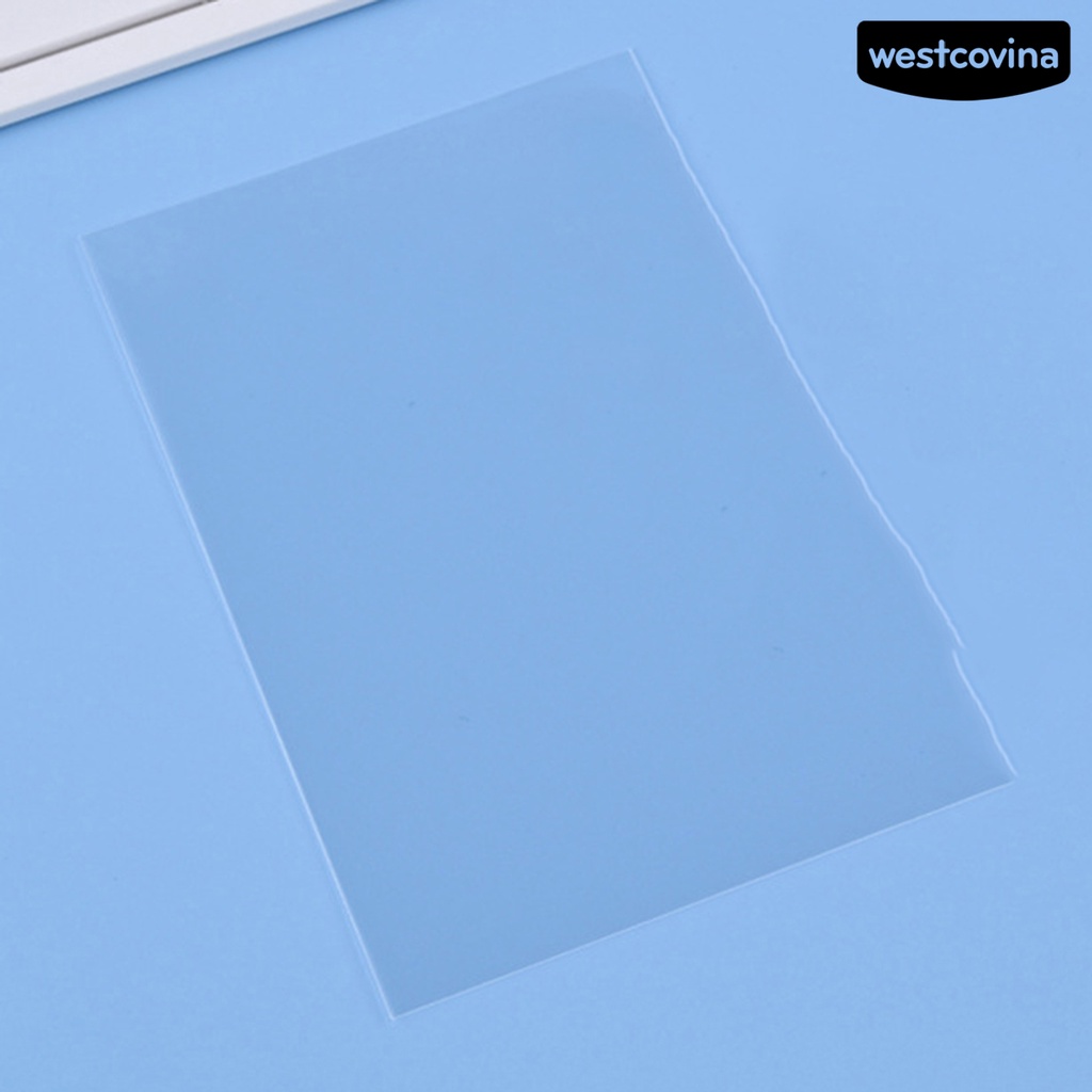 [WSTN]✎Set 50 Miếng Bọc Thẻ Trong Suốt Dày Dặn Chống Trầy Xước Không Chứa Axit