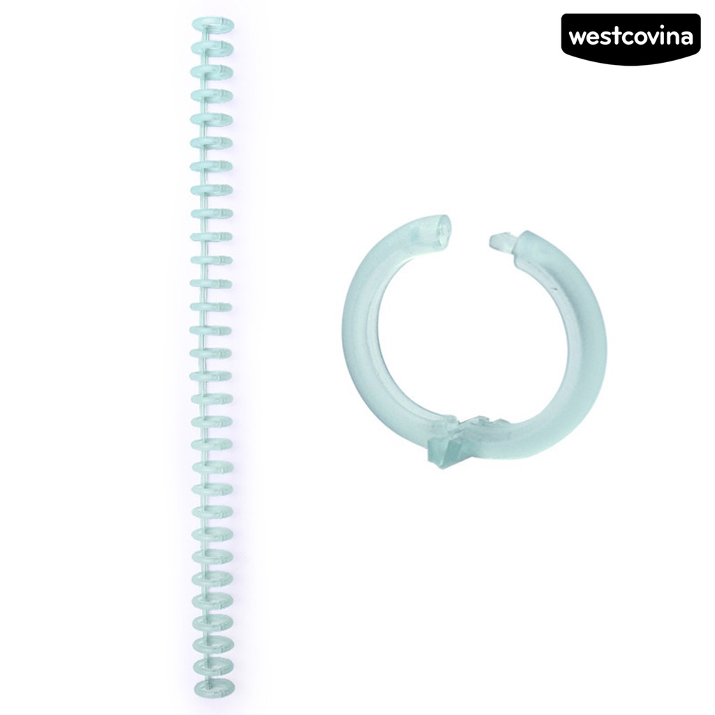 [WSTN] [WSTN]✎Set 10 Vòng Nhựa Xoắn Ốc 30 Lỗ 12mm Chống Biến Dạng Chống Nước Có Thể Tái Sử Dụng DIY
