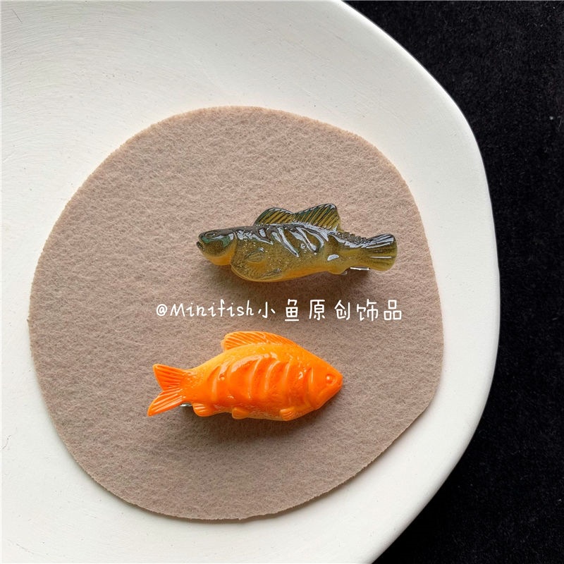 Kẹp Tóc Hình Cá Dễ Thương Vui Nhộn Phong Cách Hàn Quốc Cho Bé