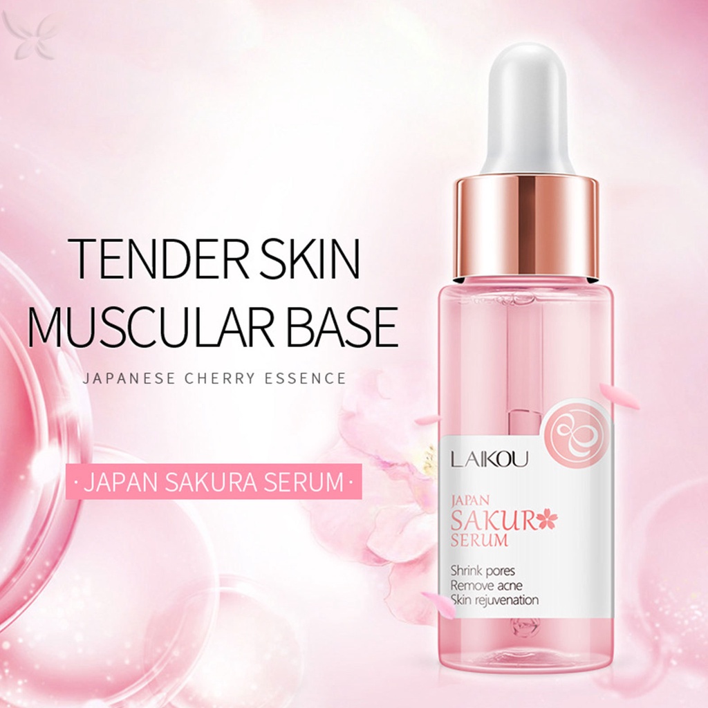 Tinh Chất Hoa Anh Đào tl laikou Xóa Nếp Nhăn Se Khít Lỗ Chân Lông Làm Trẻ Hóa Làn Da 30ml