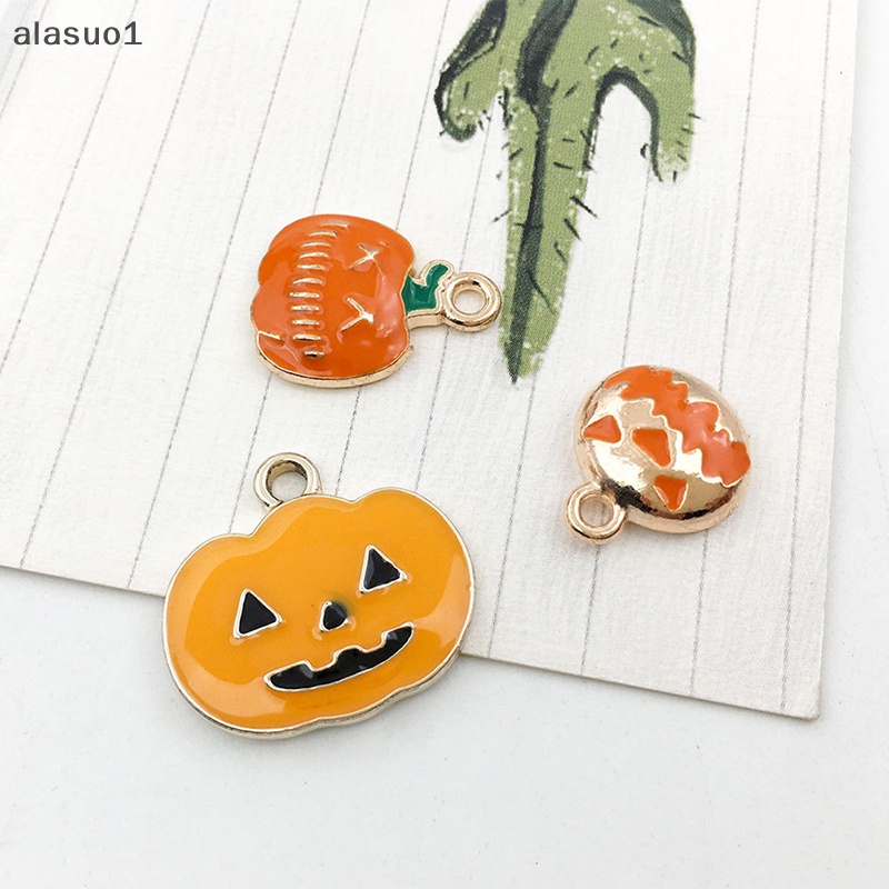 [Alasuo] Set 21 Mặt Dây Chuyền Hình Bí Ngô Ma Ch Halloween Màu Kẹo Hỗn Hợp [VN]