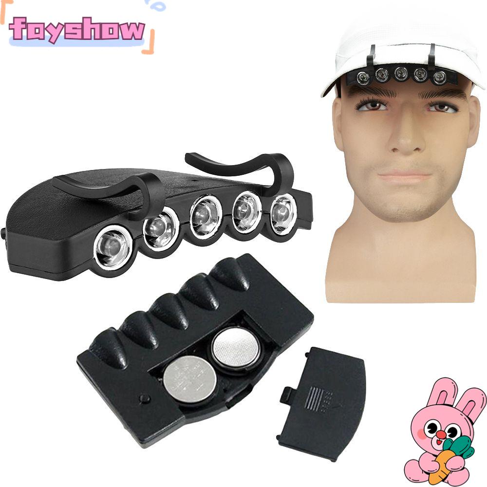 FAY Đèn LED 5 Bóng Gắn Mũ Lưỡi Trai