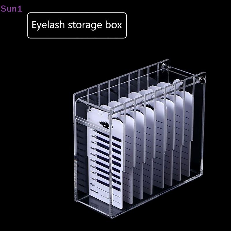 Hộp Đựng Lông Mi Giả 8 Tầng Bằng Acrylic Trong Suốt