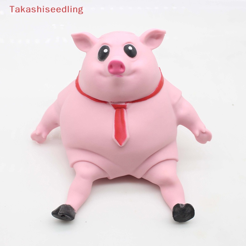 Đồ Chơi Nắn Bóp Đàn Hồi Giảm Stress Hình Chú Heo Hồng