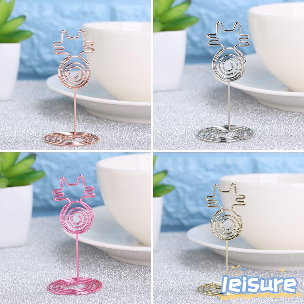 LEISURE 1 / 5 Kẹp Giấy Kim Loại Trang Trí Hình Dễ Thương