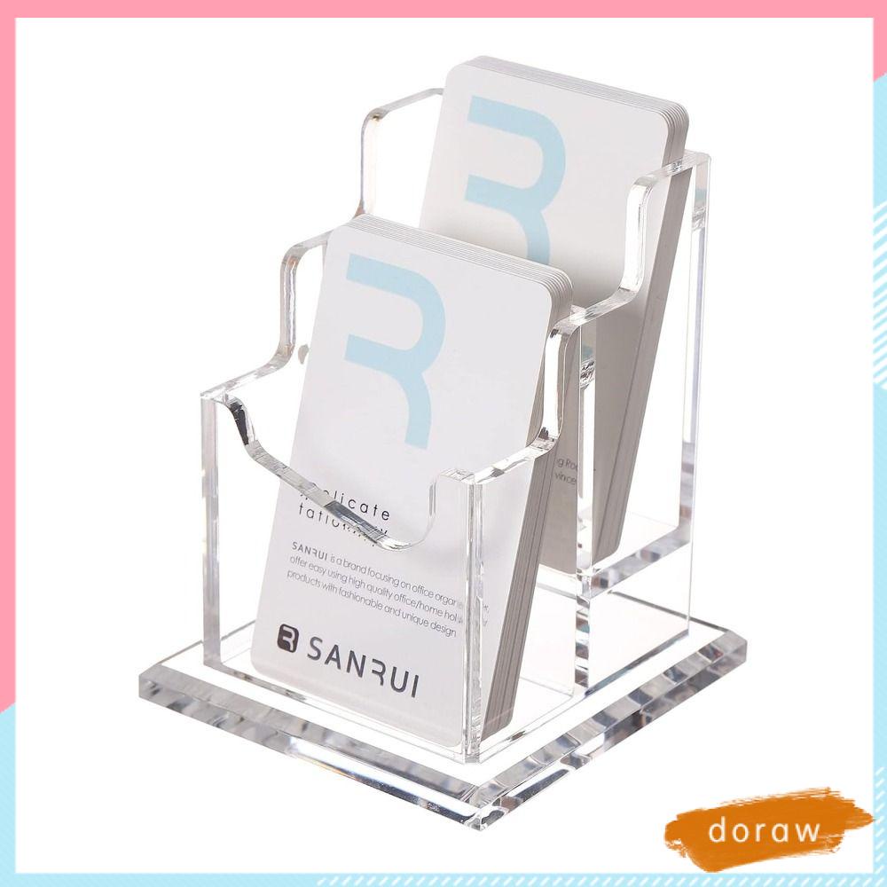 DORAW Kẹp Gắn Ảnh Bằng Acrylic Trong Suốt Dùng Trang Trí Văn Phòng