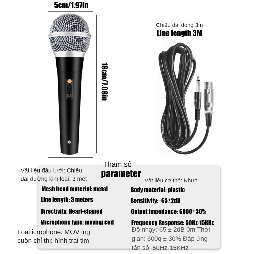 Loa Bluetooth Micro có dây Hỗ trợ Singer Cầm micro động