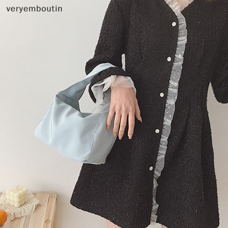 Túi Xách Đeo Dưới Cánh Tay Cỡ Lớn Bằng Polyester Khóa Nam Châm Thời Trang Cho Nữ