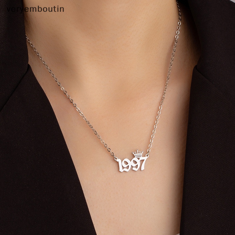 Vòng cổ Mặt Hình Vương Miện Năm Mới 1980 Đến 2019 Dành Cho Nữ