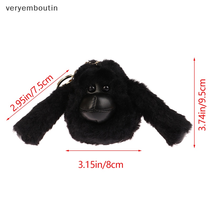 1 Móc Khóa Hình Khỉ Nhồi Bông Dễ Thương