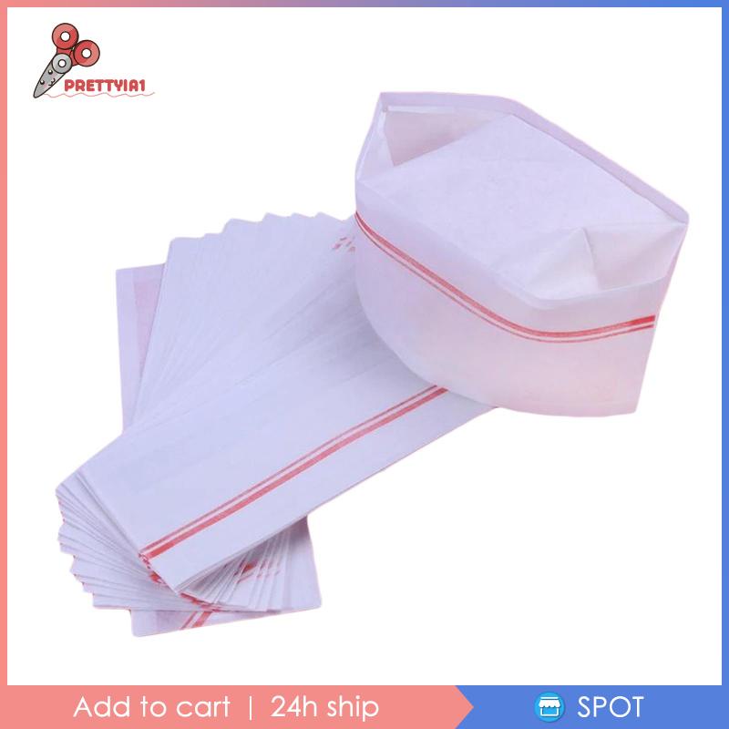 Set 40 Mũ Đầu Bếp Bằng Giấy Sử Dụng Một Lần Cho Người Lớn Và Trẻ Em