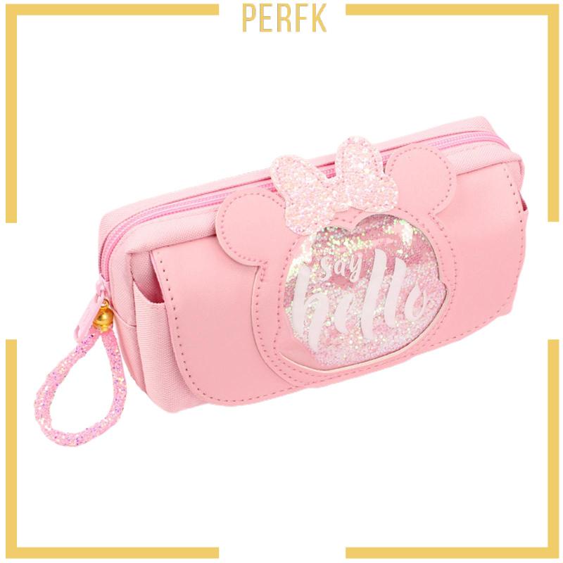 Túi Đựng Bút Chì Sức Chứa Lớn Có Khóa Kéo Dành Cho Học Sinh