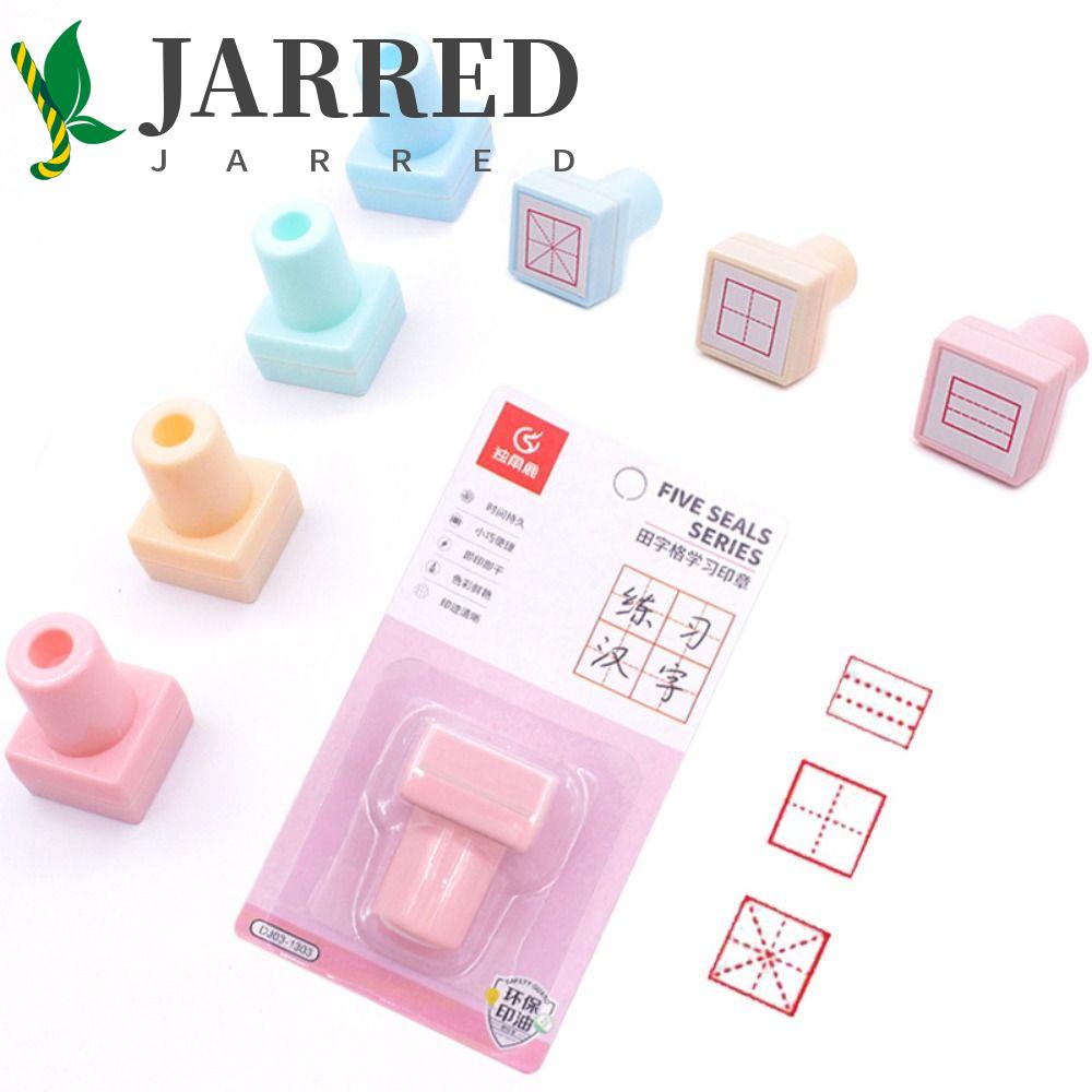 JARRED Con Dấu In Chữ Trung Quốc Mini Dành Cho Học Sinh Tiểu Học