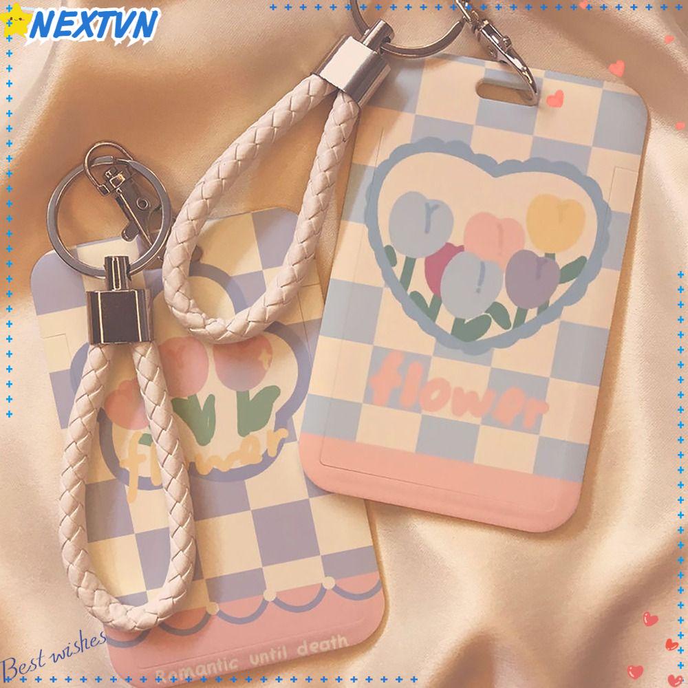 NEXTVN Ví Nhựa Đựng Thẻ Tín Dụng / Danh Thiếp In Họa Tiết Hoạt Hình Dễ Thương Cho Học Sinh