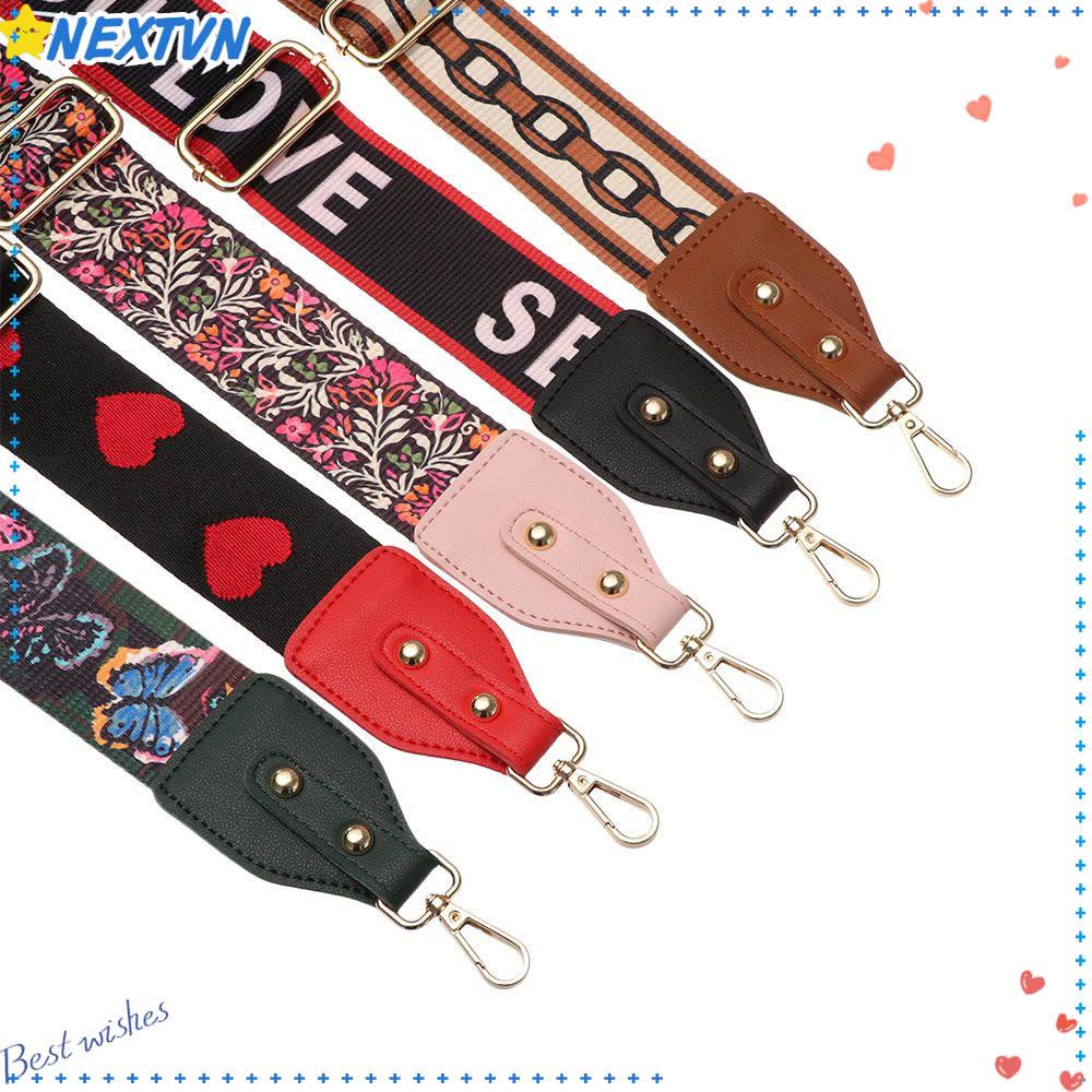 NEXTVN Dây Đeo Túi Xách Họa Tiết Thổ Cẩm Màu Sắc Cầu Vồng Thời Trang Cho Nữ