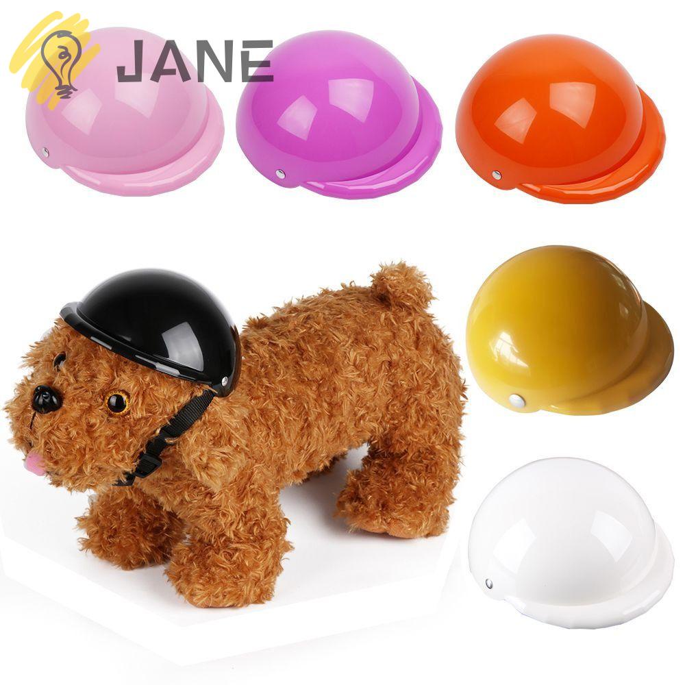 JANE Mũ Bảo Hiểm Bằng Nhựa ABS An Toàn Thời Trang Vui Nhộn Có Thể Điều Chỉnh Bảo Vệ Thú Cưng